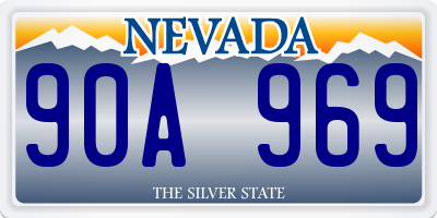 NV license plate 90A969
