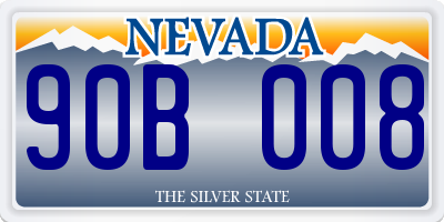NV license plate 90B008