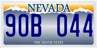 NV license plate 90B044