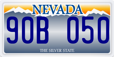 NV license plate 90B050