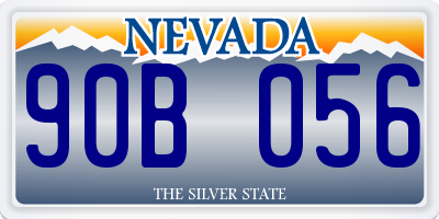 NV license plate 90B056