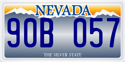 NV license plate 90B057