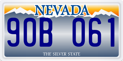 NV license plate 90B061