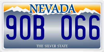 NV license plate 90B066