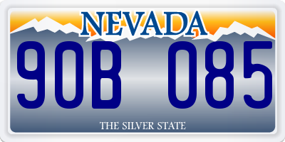 NV license plate 90B085