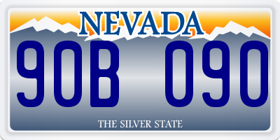 NV license plate 90B090