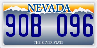 NV license plate 90B096