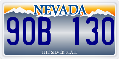 NV license plate 90B130