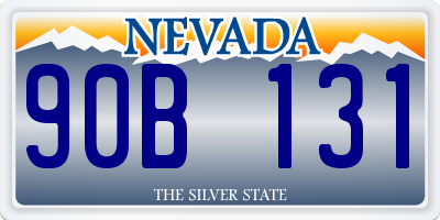 NV license plate 90B131