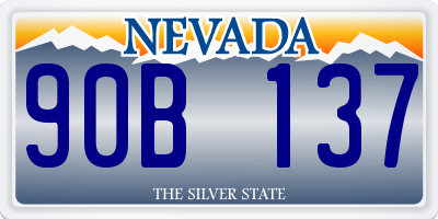NV license plate 90B137
