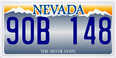 NV license plate 90B148