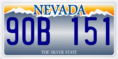 NV license plate 90B151
