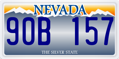 NV license plate 90B157