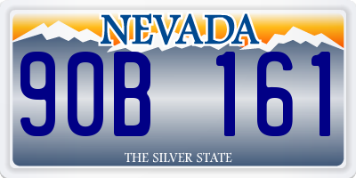 NV license plate 90B161