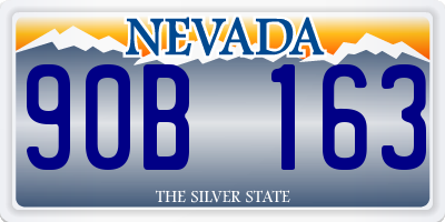 NV license plate 90B163