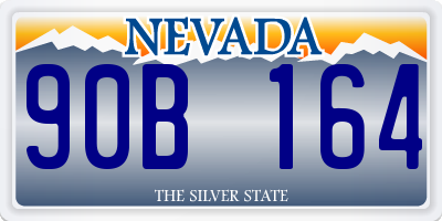 NV license plate 90B164