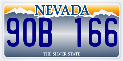 NV license plate 90B166