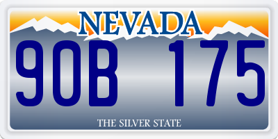 NV license plate 90B175