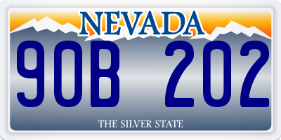 NV license plate 90B202