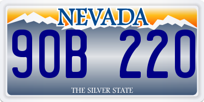 NV license plate 90B220