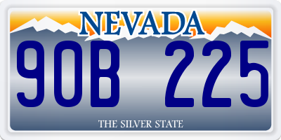 NV license plate 90B225
