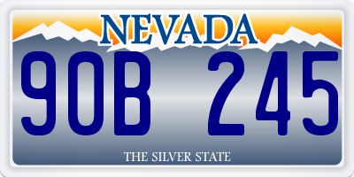 NV license plate 90B245