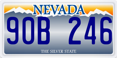 NV license plate 90B246