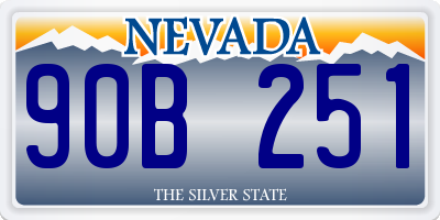 NV license plate 90B251