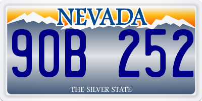 NV license plate 90B252