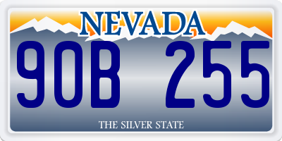 NV license plate 90B255
