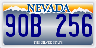NV license plate 90B256