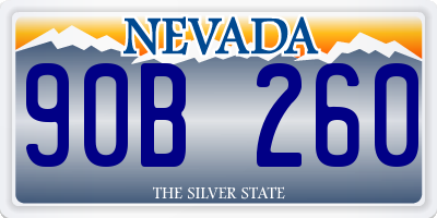 NV license plate 90B260