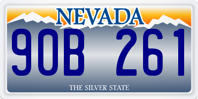 NV license plate 90B261