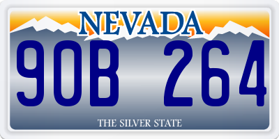 NV license plate 90B264