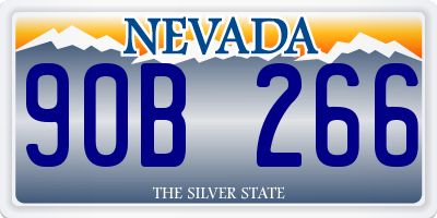 NV license plate 90B266