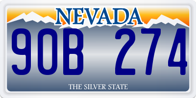 NV license plate 90B274