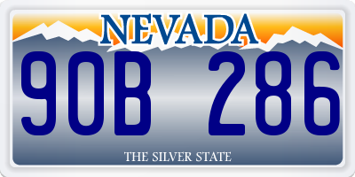 NV license plate 90B286