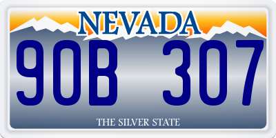 NV license plate 90B307