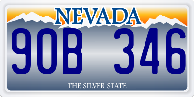 NV license plate 90B346