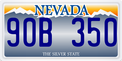 NV license plate 90B350