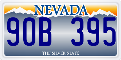 NV license plate 90B395