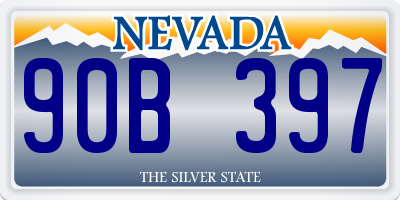 NV license plate 90B397