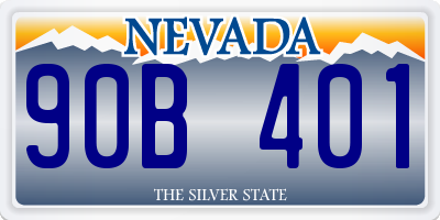 NV license plate 90B401