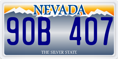 NV license plate 90B407