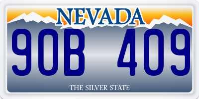 NV license plate 90B409