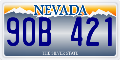 NV license plate 90B421