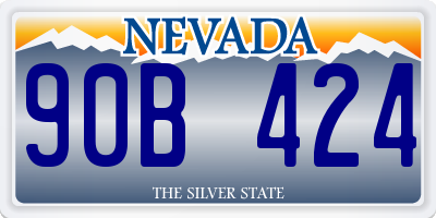 NV license plate 90B424