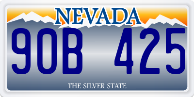 NV license plate 90B425