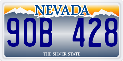 NV license plate 90B428