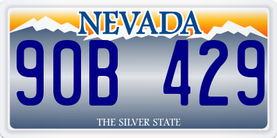 NV license plate 90B429